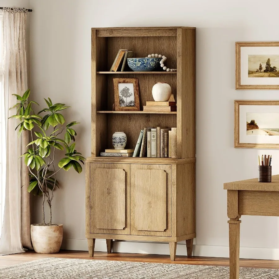 Bookshelf - رف كتب طويل بارتفاع 72.8 بوصة