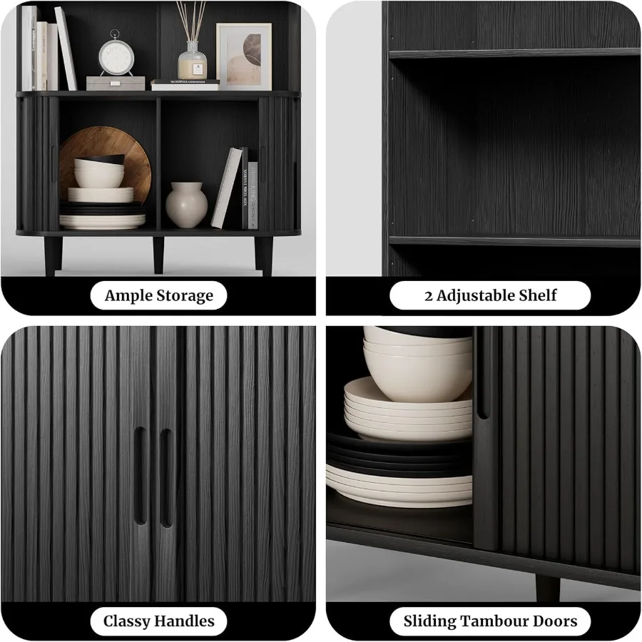 رف كتب طويل بتصميم مقوس، مناسب - مراجعة Bookshelf وسعره