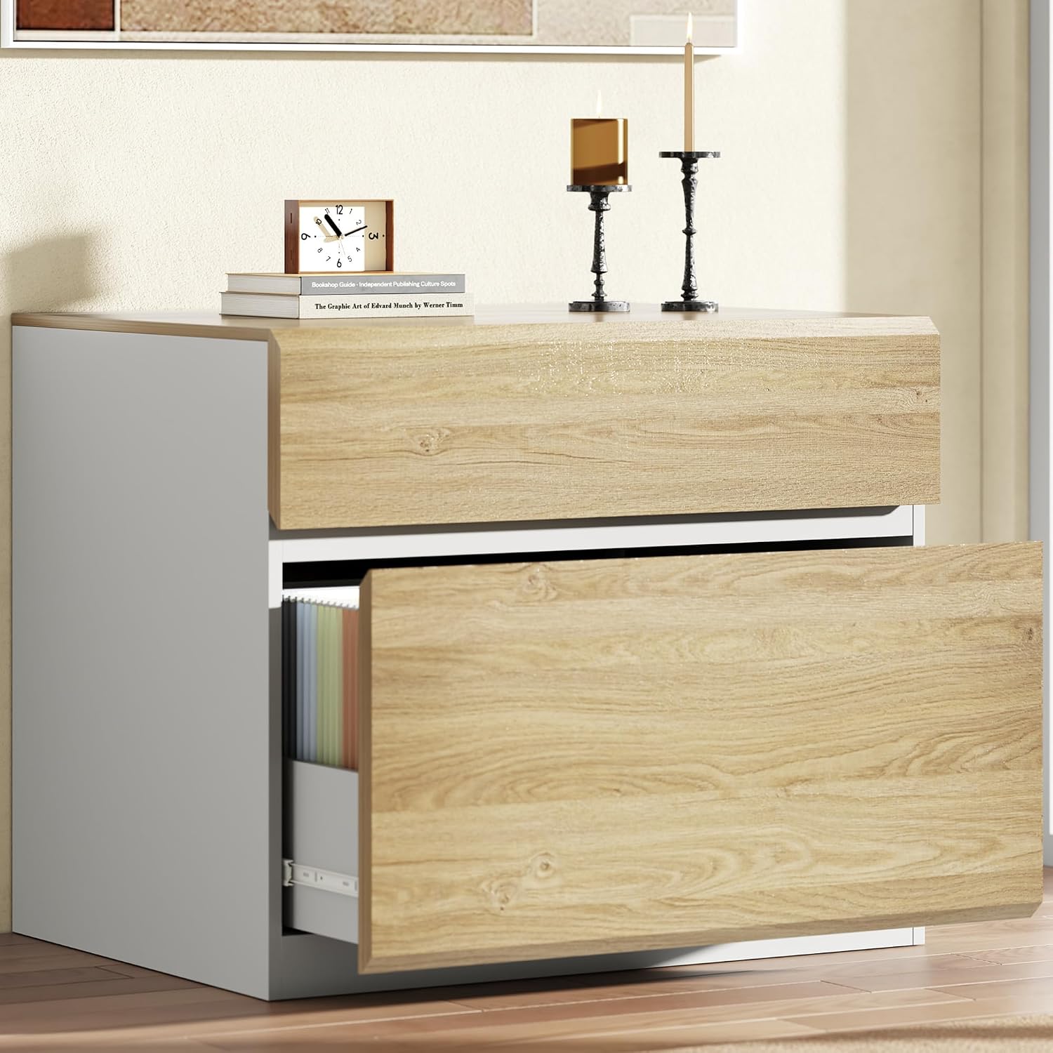 خزانة ملفات جانبية ذات درجين ل - مراجعة Printer Stand وسعره