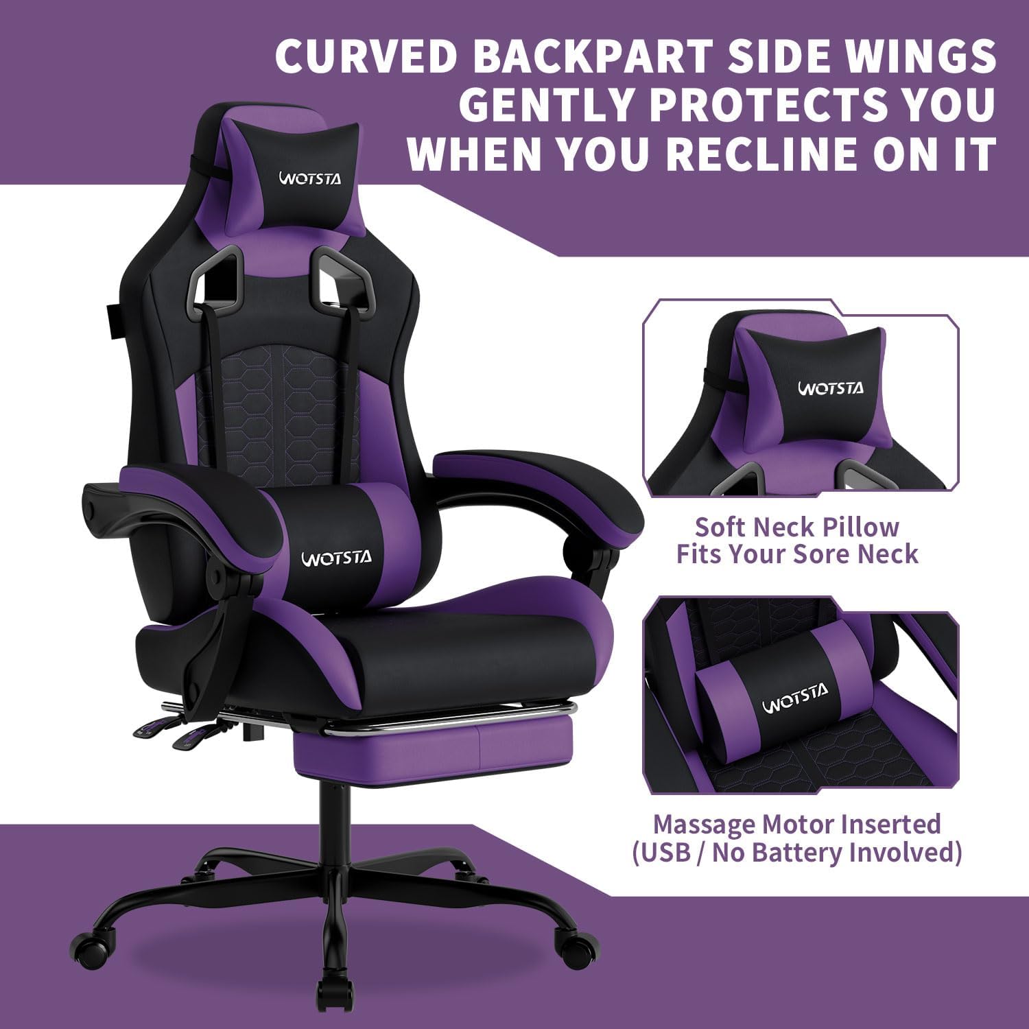 كرسي ألعاب مزود بخاصية التدليك - مراجعة Office Chair وسعره